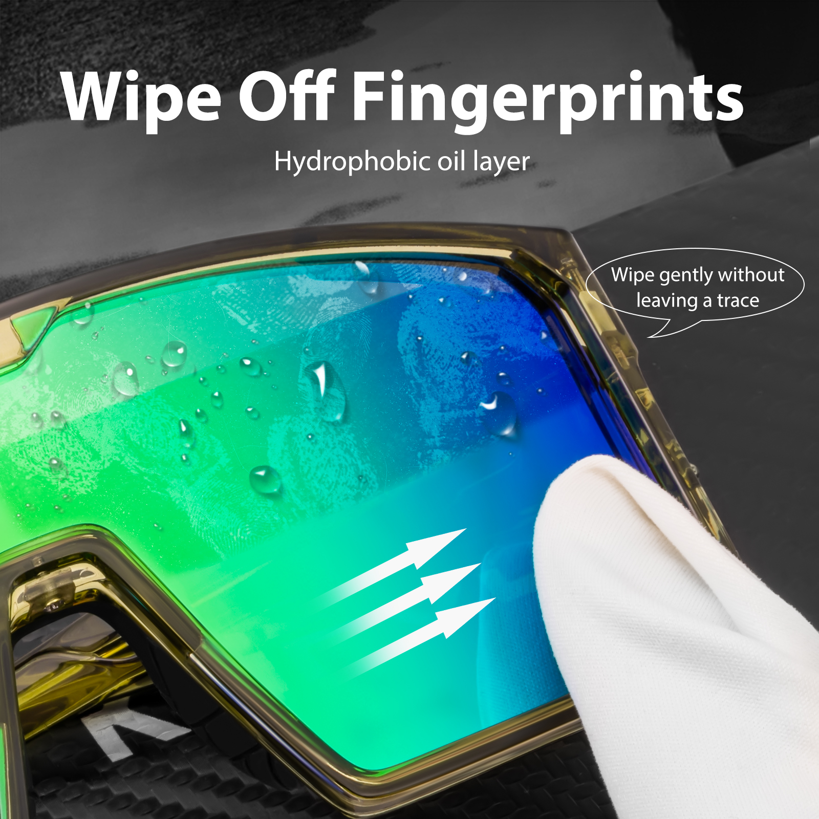 Prix de gros 11,00 $US Lunettes de cyclisme polarisées Kapvoe K232-Q Fashion