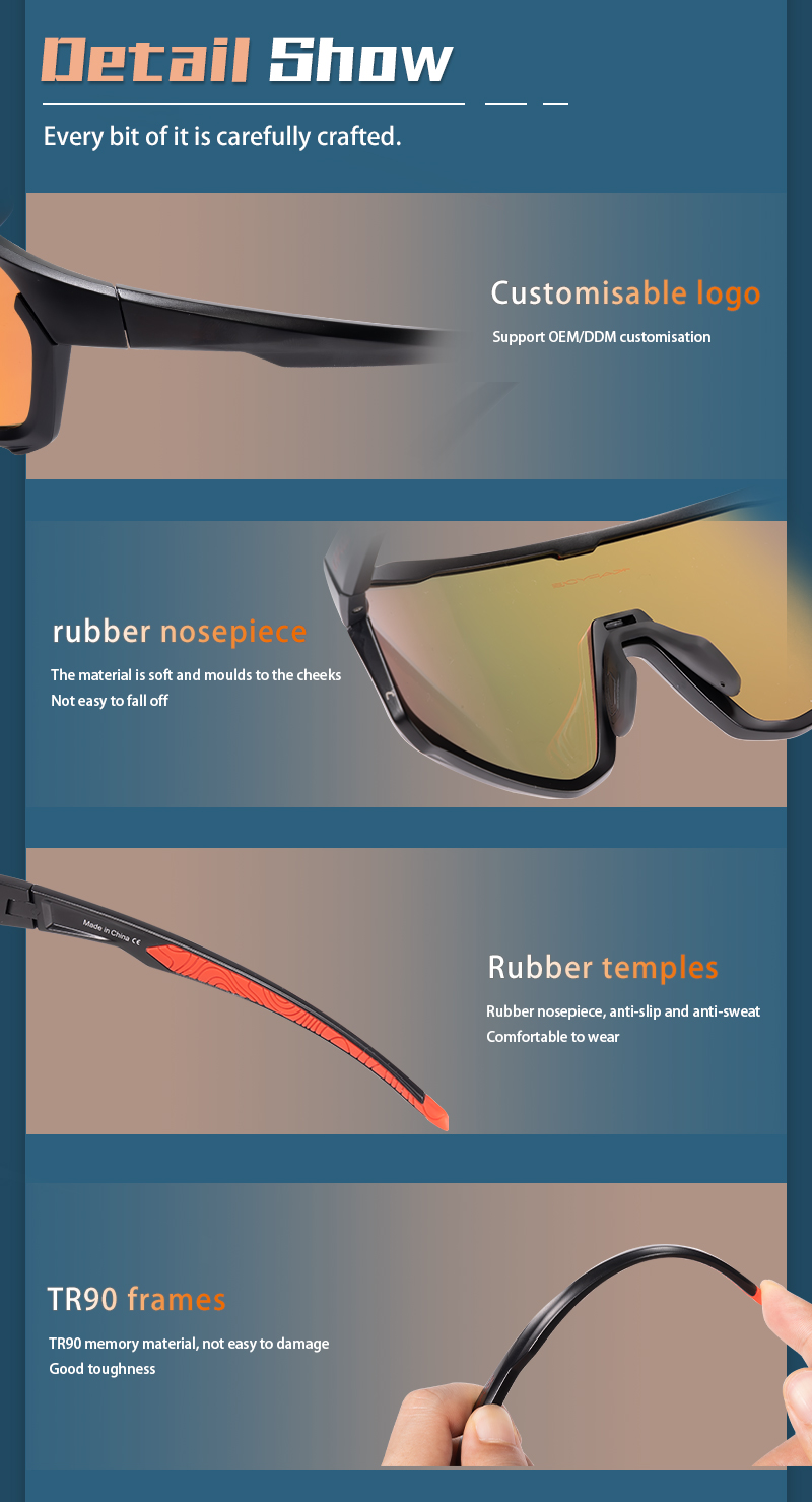 Prix de gros 11,50 $US Lunettes de sport polarisées Kapvoe K93