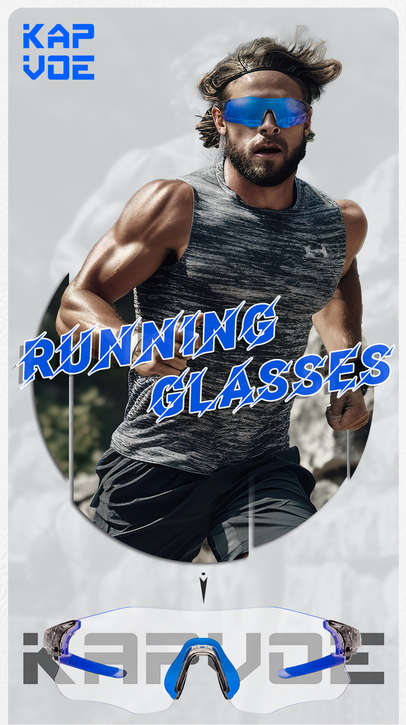 Prix de gros 15,00 $US Lunettes de sport sans monture photocromiques Kapvoe K1129