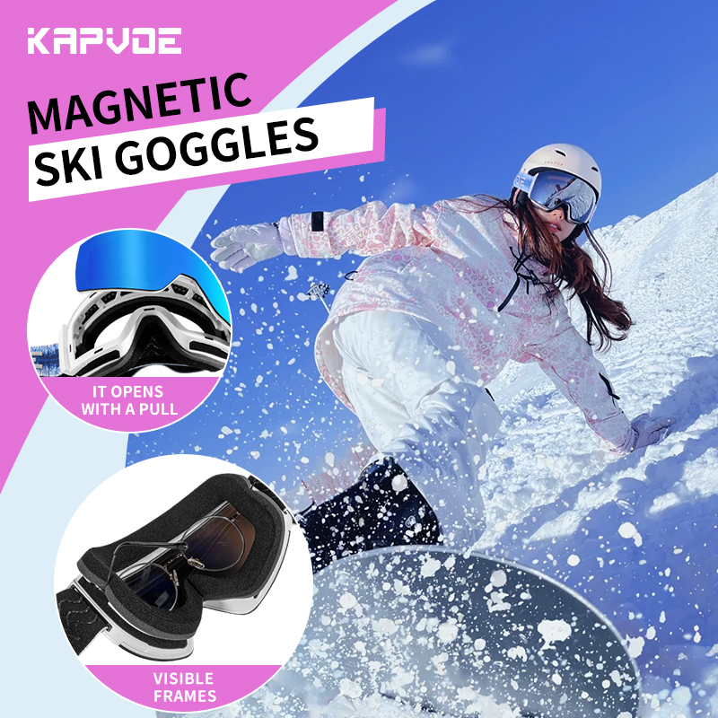 Prix de gros 18,00 $US Lunettes de ski Kapvoe K1718 UV400