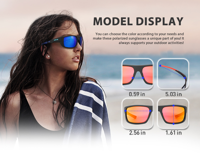 Prix de gros 4,80 $US Lunettes de sport Kapvoe K2403-QTC