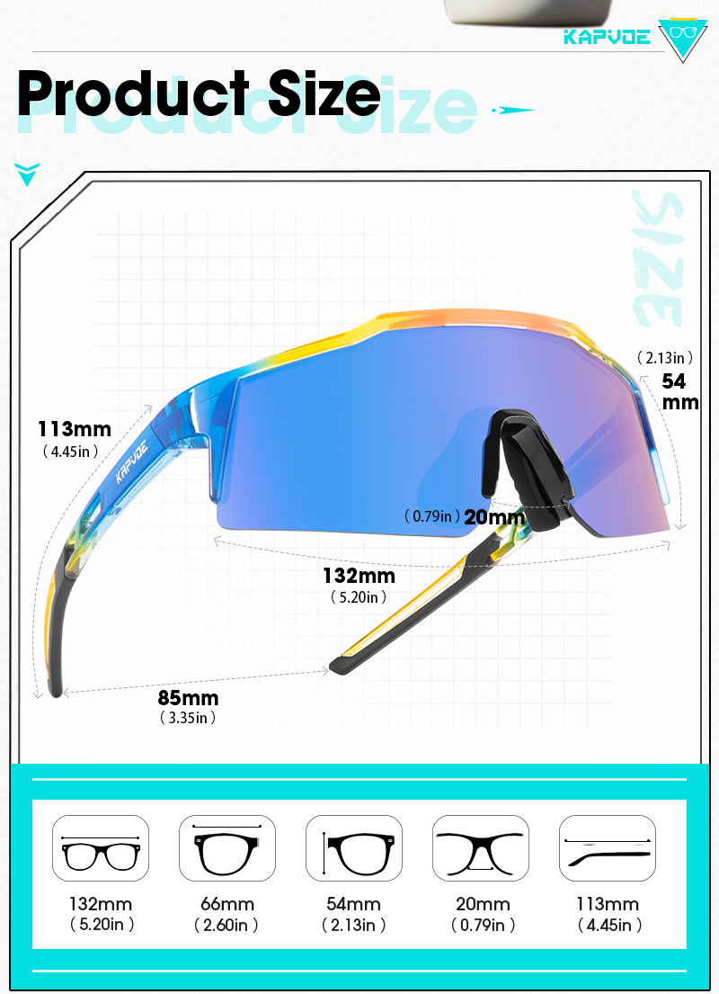 Prix de gros 7,50 $US Lunettes de sport pour enfants Kapvoe K9028