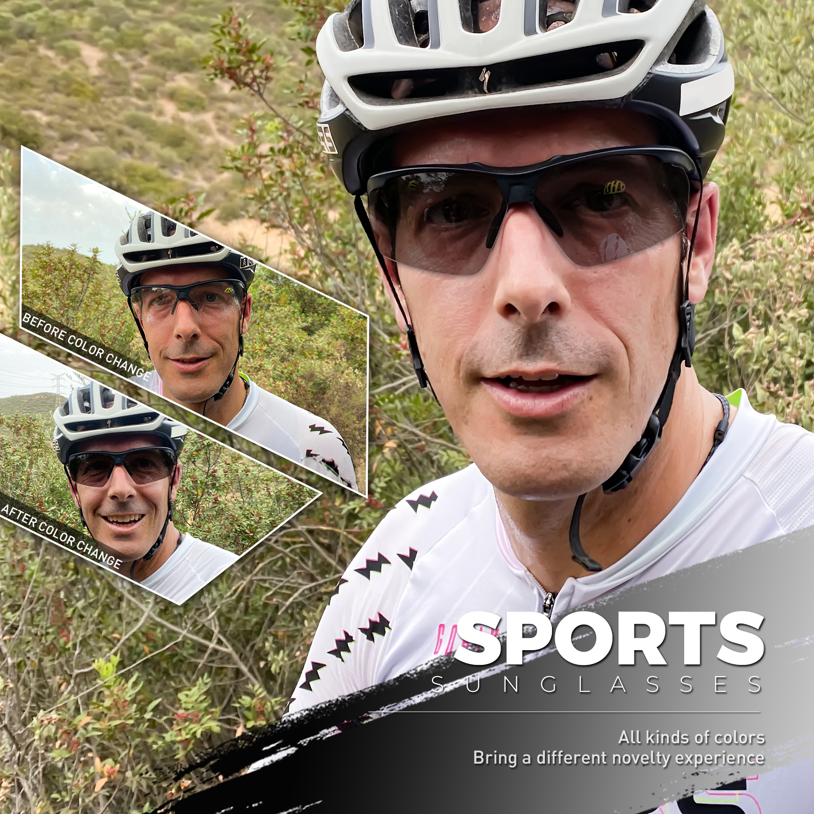 Prix de gros 7,50 $US Lunettes de sport polarisées et photochromiques SCVCN S86