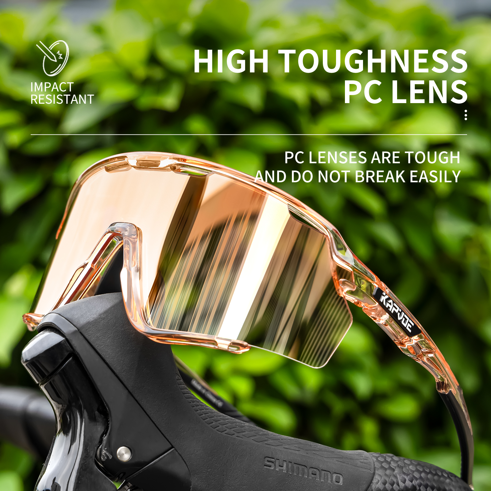 Prix de gros 9,00 $US Lunettes de sport de cyclisme KAPVOE K170-G UV400