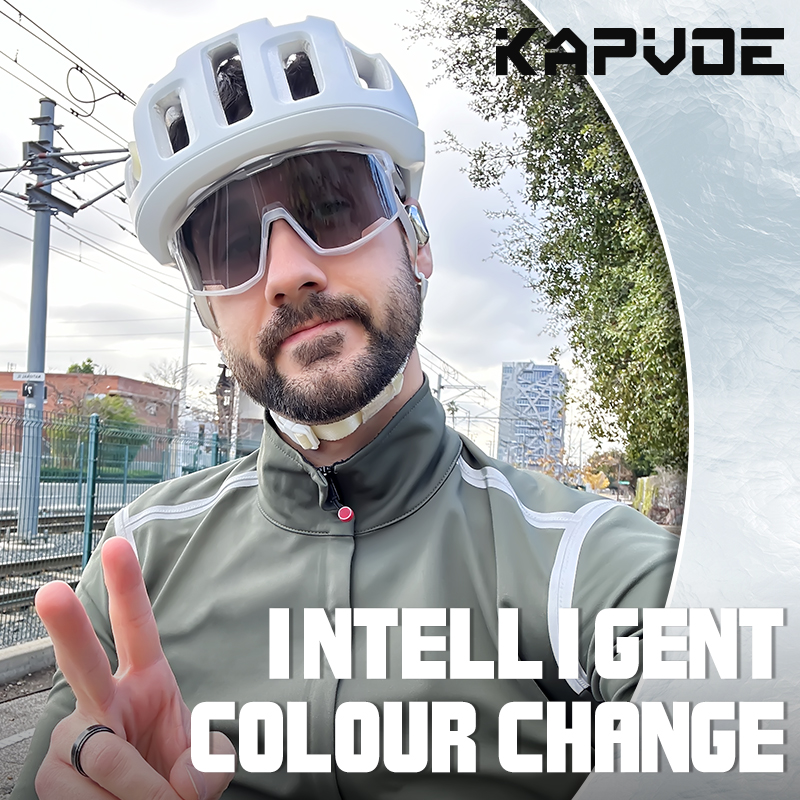 Prix de gros 9,00 $US Lunettes de sport photochromiques Kapvoe K180-PH