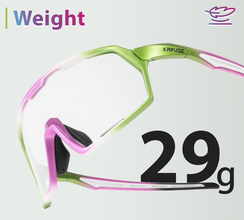 Prix de gros 9,50 $US Lunettes de cyclisme à verres interchangeables Kapvoe K160-PH-REVO