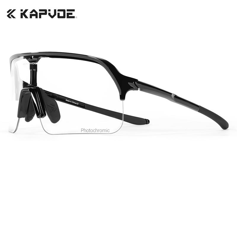 Prix de gros 9,50 $US Lunettes de cyclisme photocromiques Kapvoe K9412A-PH